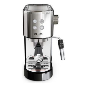 Cafetera Espresso Krups XP442 Virtuoso Color Plateado