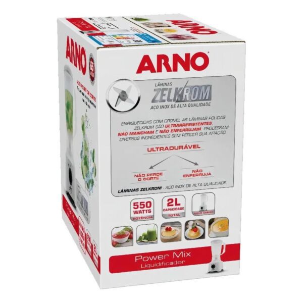 Licuadora Arno Power Mix Blanca Ln2801b2 - Image 7