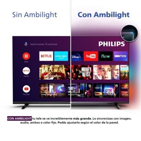 Tv Led Philips 65" 4K con ambilight 65PUD7908/77 - Image 3