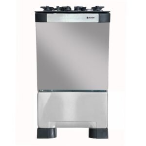 Cocina Eldom a gas 4h deco vetro inox 1404