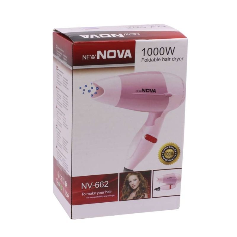 Secador de pelo Nova 1000W NV-662 rosado